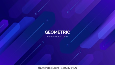 Minimal geometric background. Dynamic shapes modern composition vector illustration.