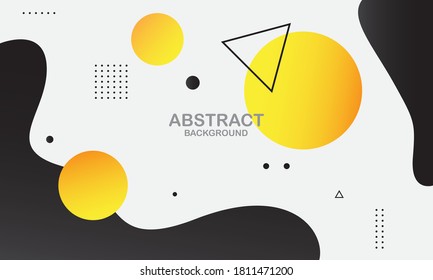 Fondo geométrico mínimo. Composición dinámica de formas. Vector Eps10