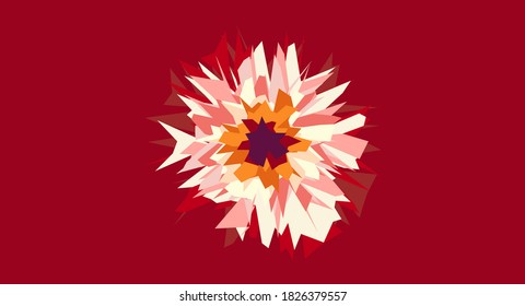 Minimaler geometrischer Hintergrund. Dynamische Formen-Zusammensetzung.