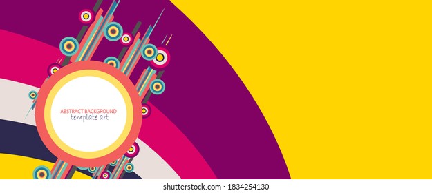 Minimal geometric background. Dynamic shapes composition.