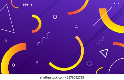 Fondo geométrico mínimo. Composición dinámica de formas. Diseño de fondo frío para afiches. Vector Eps10