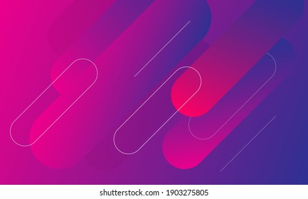 Minimal geometric background. Dynamic shapes composition. Vector illustration