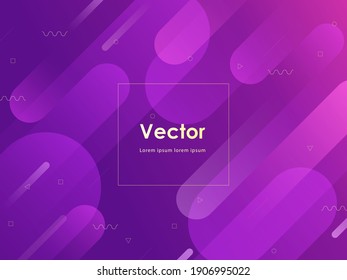 Minimal geometric background. Dynamic shapes composition. Vector