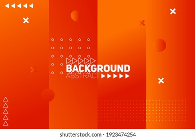 Minimal geometric background. Dynamic shapes composition.
