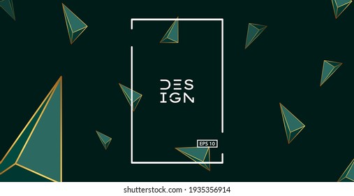 Minimal geometric background. Dynamic shapes composition. Eps10 vector.