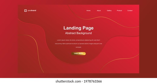 Minimal geometric background. Dynamic shapes composition abstract landing page