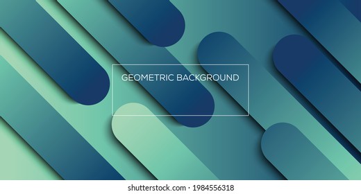 Minimal geometric background. Dynamic shapes composition. 