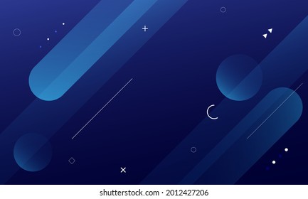 Minimal Geometric Background. Dynamic Shapes Composition. Vector Illustration