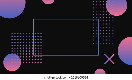 Minimal geometric background. Dynamic shapes composition. Vector illustration