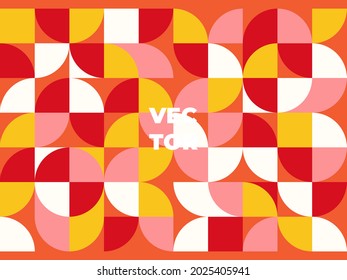 Minimal geometric background. Dynamic shapes composition. Memphis style texture for cover, fashion, banner, flier, and more