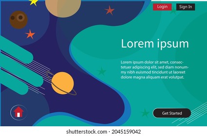 Minimal geometric background. Dynamic shapes composition. Eps10 vector.