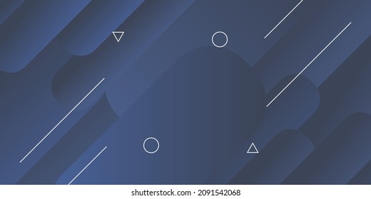 Minimal geometric background. Dynamic shapes composition. Neon glowing techno lines, decoration element for design. Eps10 vector. 