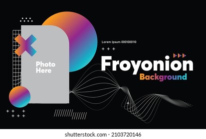 Minimal geometric background. Dynamic shapes composition.
