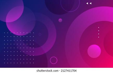 Minimal geometric background. Dynamic shapes composition. Vector illustration