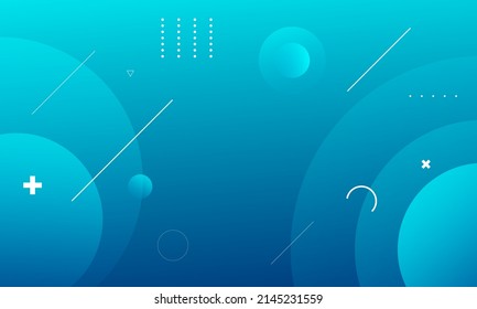 Minimal geometric background. Dynamic shapes composition. Vector illustration