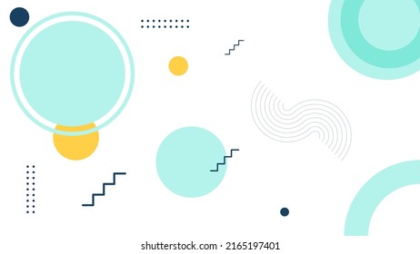 Minimal geometric background with dynamic shapes composition. Background for presentation, poster, flyer and more.