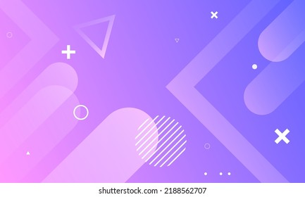 Minimal geometric background. Dynamic shapes composition. Vector illustration