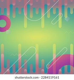 Minimal geometric background. Dynamic shapes composition.