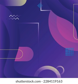 Minimal geometric background. Dynamic shapes composition.