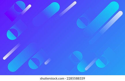 Minimal geometric background. Dynamic shapes composition.  