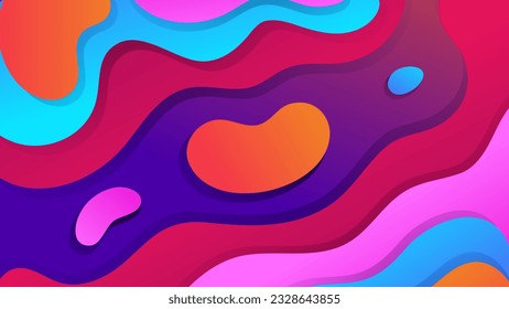 Minimal geometric background. Dynamic shapes composition.