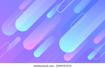 Fondo geométrico mínimo. Composición dinámica de formas. Diseño de fondo frío para afiches. Ilustración del vector