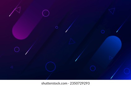 Minimal geometric background. Dynamic shapes composition. Eps10 vector abstract background.