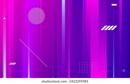 Minimal geometric background. Dynamic shapes composition. Vector illustration