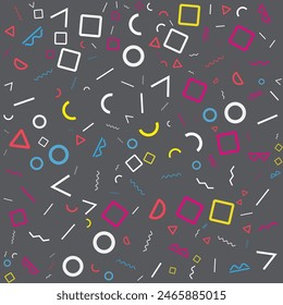 Minimal geometric background. Dynamic shapes with white lines.Vector abstract background texture.
