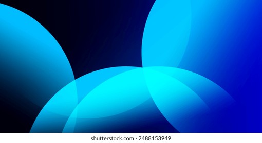 Minimal geometric background. Dynamic shapes composition. Vector illustration