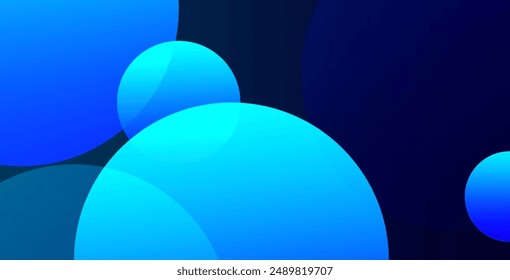 Minimal geometric background. Dynamic shapes composition. Vector illustration