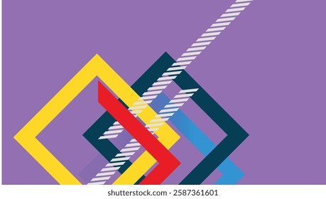 Minimal geometric background. Dynamic shapes composition with lines. Abstract background modern hipster futuristic graphic. Vector abstract background texture design,