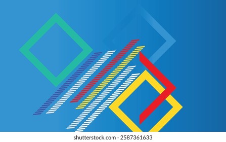 Minimal geometric background. Dynamic shapes composition with lines. Abstract background modern hipster futuristic graphic. Vector abstract background texture design,