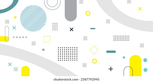 Minimal geometric background. Dynamic shapes composition. Eps10 vector