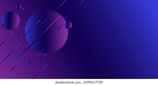 Minimal geometric background Dynamic shapes composition for landing page