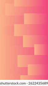 Fondo geométrico mínimo. Composición de Formas dinámicas. Formas de rayas degradadas de amarillo a rosa. Vector Eps10.