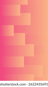 Minimal geometric background. Dynamic shapes composition. stripe shapes gradient yellow to pink. Eps10 vector.