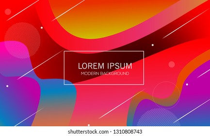 Minimal Geometric background with gradient color. vector illustration. gradient shape composition. eps 10 vector