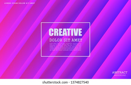 Minimal geometric background with gradient colors, vector illustration