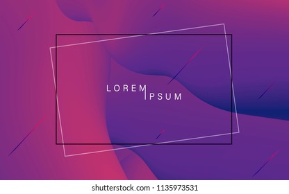 Minimal geometric background. Gradient dynamic shapes composition. Eps10 vector.