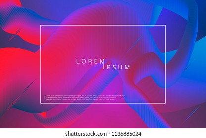 Minimal geometric background. Gradient dynamic shapes composition. Eps10 vector.