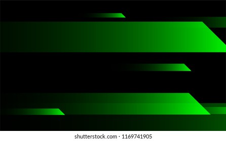 Minimal Geometric Background. Gradient Shapes on Black Background. Bright Modern Design for Card, Cover, Banner.