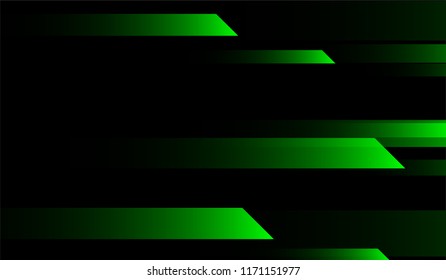 Minimal Geometric Background. Gradient Shapes on Black Background. Colorful Futuristic Design for Wallpaper, Brochure, Placard.