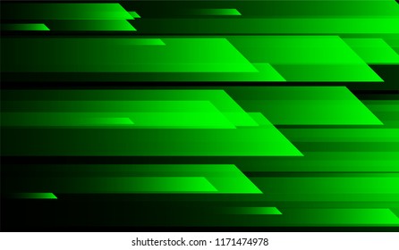 Minimal Geometric Background. Gradient Shapes on Black Background. Colorful Dynamic Design for Wallpaper, Banner, Placard.