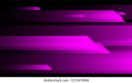 Minimal Geometric Background. Gradient Shapes on Black Background. Bright Dynamic Design for Wallpaper, Brochure, Placard.