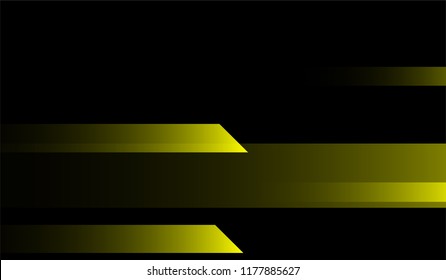 Minimal Geometric Background. Gradient Shapes on Black Background. Bright Futuristic Design for Wallpaper, Brochure, Placard.