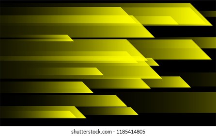 Minimal Geometric Background. Gradient Shapes on Black Background. Colorful Dynamic Design for Card, Cover, Banner.