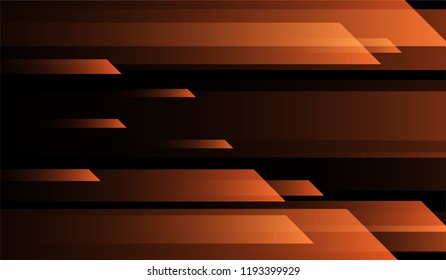 Minimal Geometric Background. Gradient Shapes on Black Background. Bright Dynamic Design for Print, Brochure, Placard.