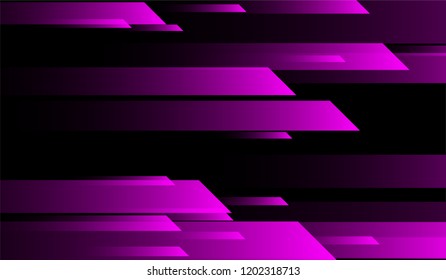 Minimal Geometric Background. Gradient Shapes on Black Background. Colorful Modern Design for Wallpaper, Banner, Placard.