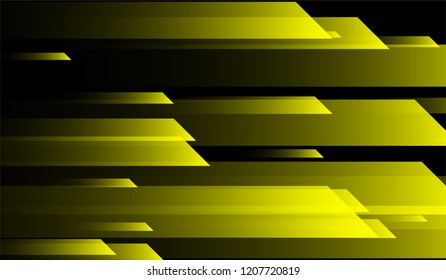Minimal Geometric Background. Gradient Shapes on Black Background. Colorful Dynamic Design for Card, Banner, Placard.